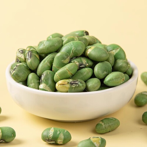 Manufacturer's new product, salt-fried green beans 500g, crispy snacks, original soybeans, crispy beans, casual snacks, snacks, wholesale