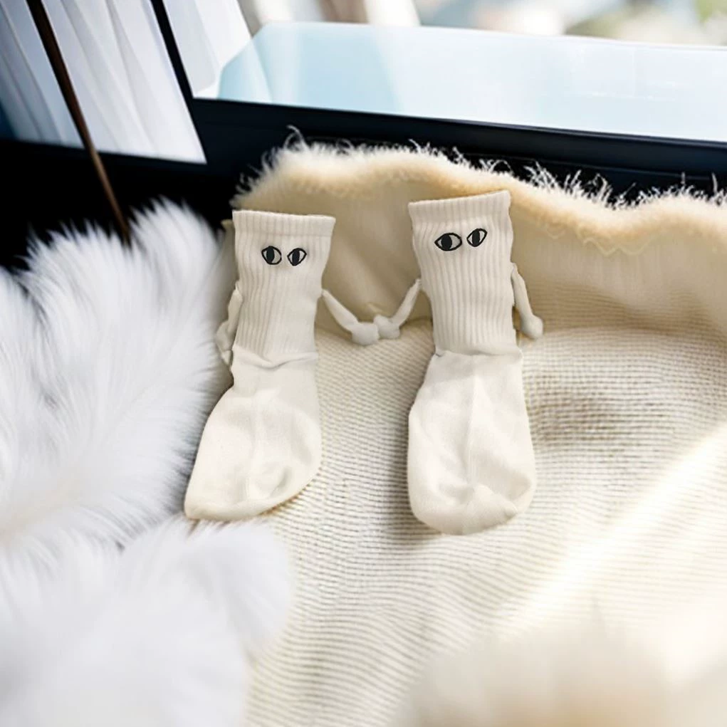 Socks, strong magnet, cute doll, for beloved, internet celebrity