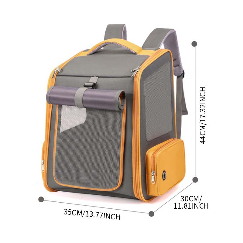 Bolsa para gatos, bolsa para mascotas, mochila para salir, bolsa de transporte portátil, mochila para mascotas plegable, bolsa para gatos transpirable de gran espacio image 3