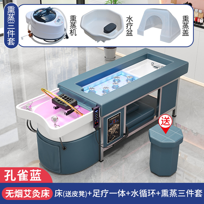 Azul pavo real + CIRCULACIÓN DE AGUA + Fumigación