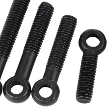 发黑活节螺丝GB798碳钢黑色活接螺栓吊环鱼眼带孔螺杆活结螺丝钉