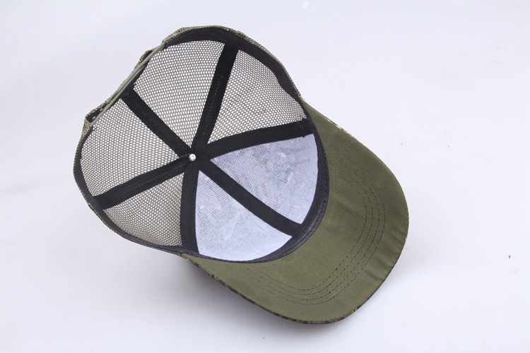 Outdoor Sun Protection Quick Drying Hat With Jungle Leaves Men's And Women's Camouflage Fashionable Baseball Cap_voghion.com