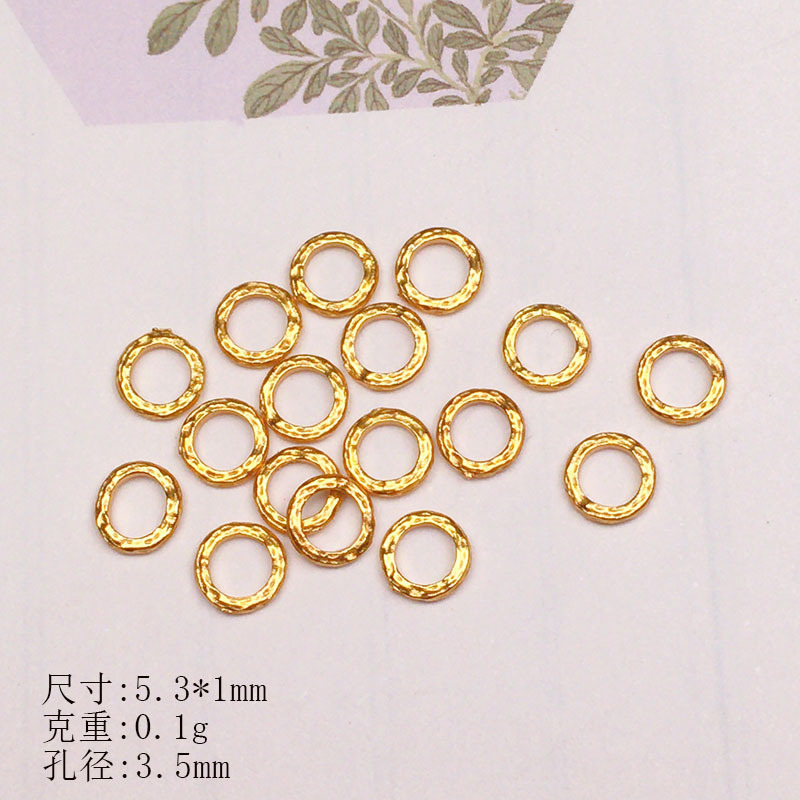 S925 Silver Inlaid Necklace Spacer Beads DIY Handmade Accessories Spacer Beads Semi-Finished Products Wholesale by the Gram
