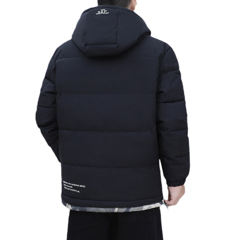 Chaqueta acolchada de algodón para hombre transfronteriza 2024 chaqueta acolchada de algodón de otoño e invierno Chaqueta acolchada suelta de moda gruesa y cálida al por mayor