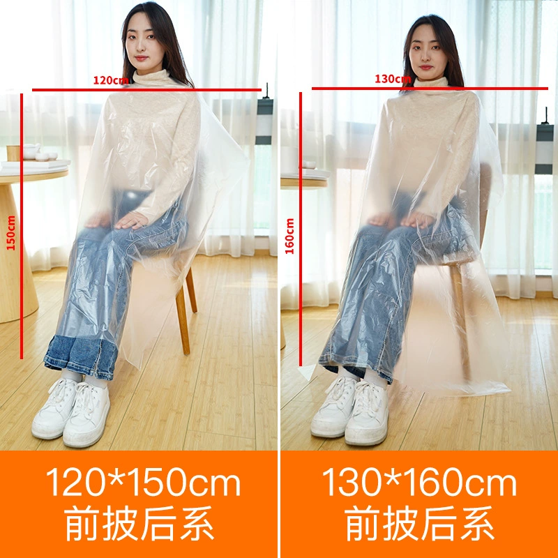 Одноразовая шаль для стрижки волос Красота Лечение волос Пластиковая ткань Парикмахерская Одноразовые окрашивания волос Пластиковая шаль