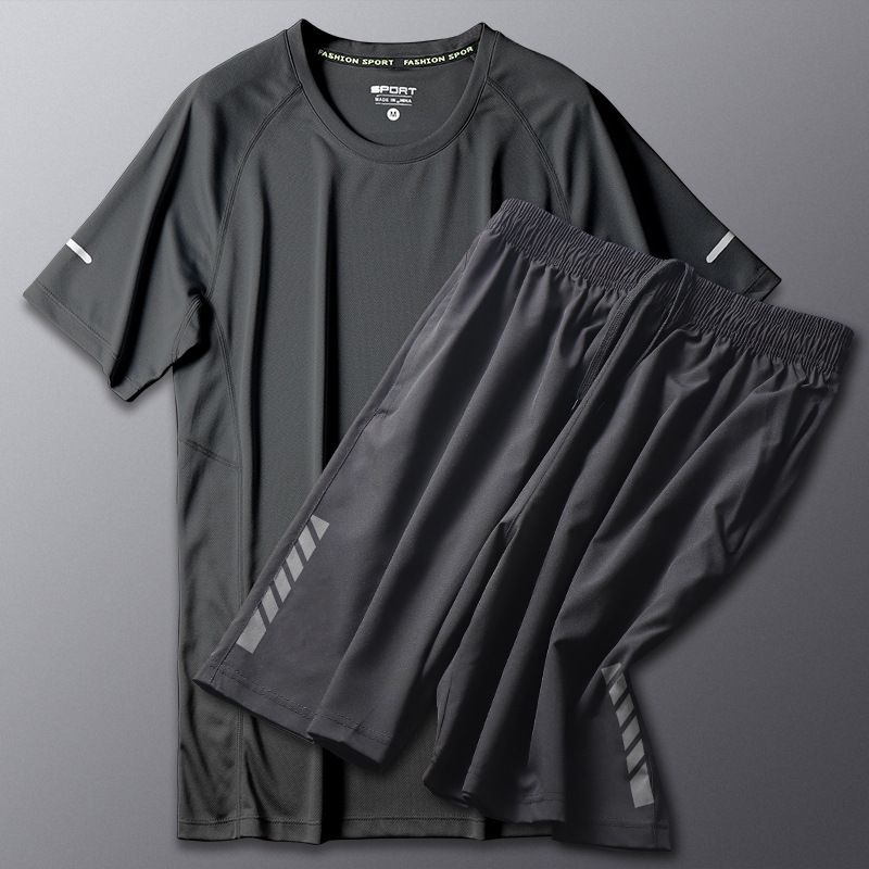 Trajes de bádminton de mangas cortas de hielo para hombres, tenis de mesa de secado rápido, ropa de verano suelta y transpirable para mujeres