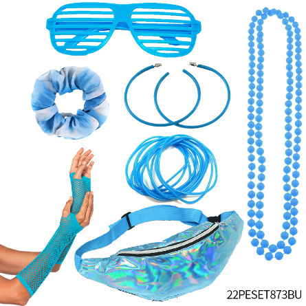 1980 danza 80s accesorios diadema guantes rótula pulsera gafas traje 80s danza vestir