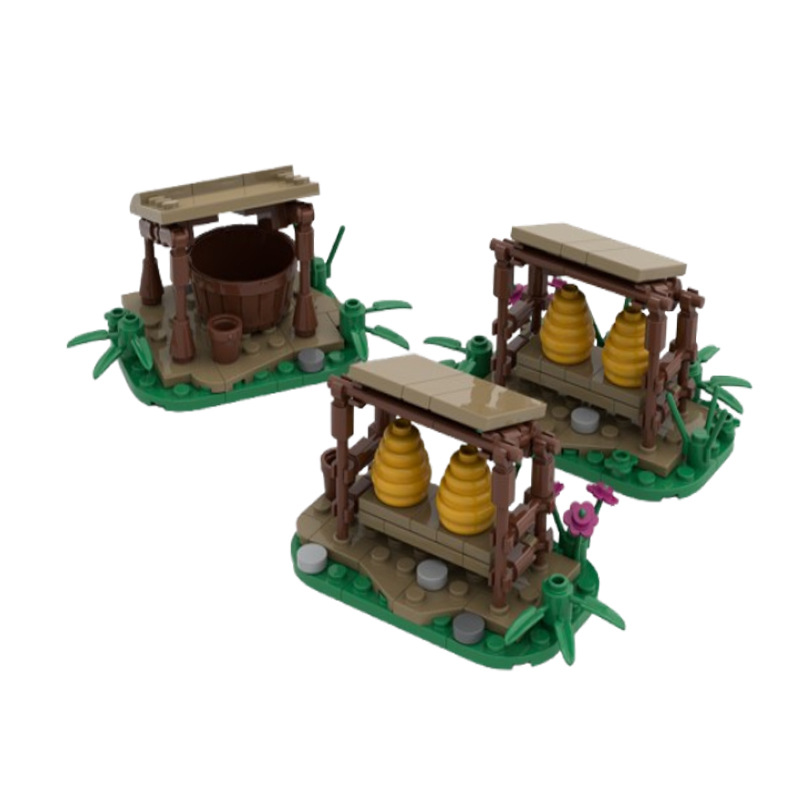 Beekeeping Base Building Blocks Educational Assembly Toy Set_voghion.com