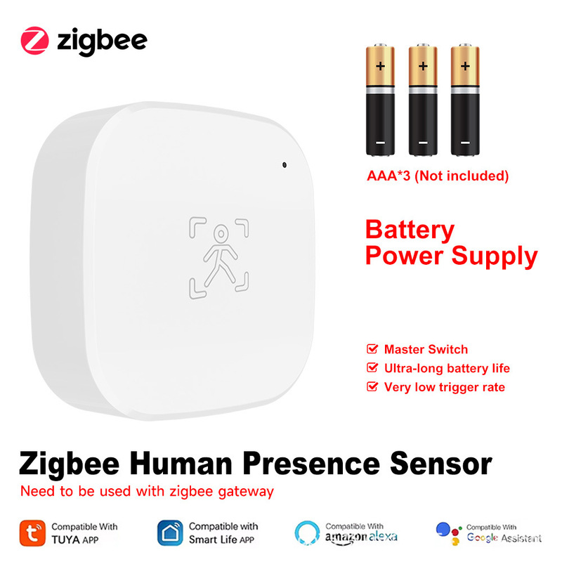 Tuya WiFi/ZigBee スマートミリ波レーダー人感センサーライトスイッチライトセンサー 24 グラム|undefined