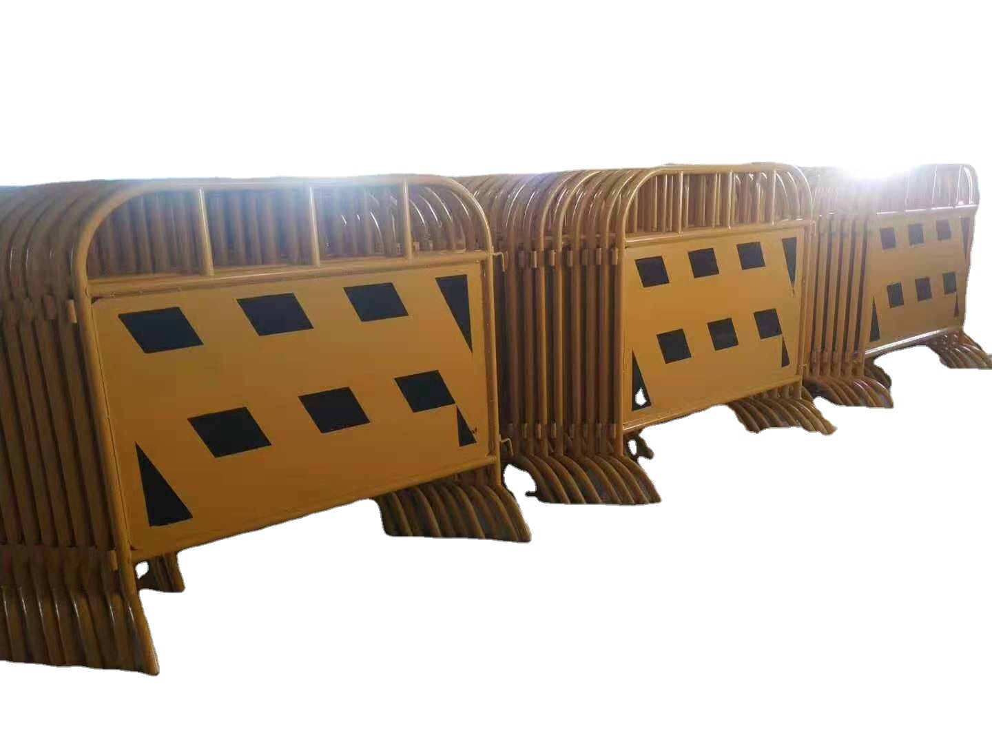 铁马厂家 定购款市政护栏弯角铁马重量约15kg可定购制定图样重量