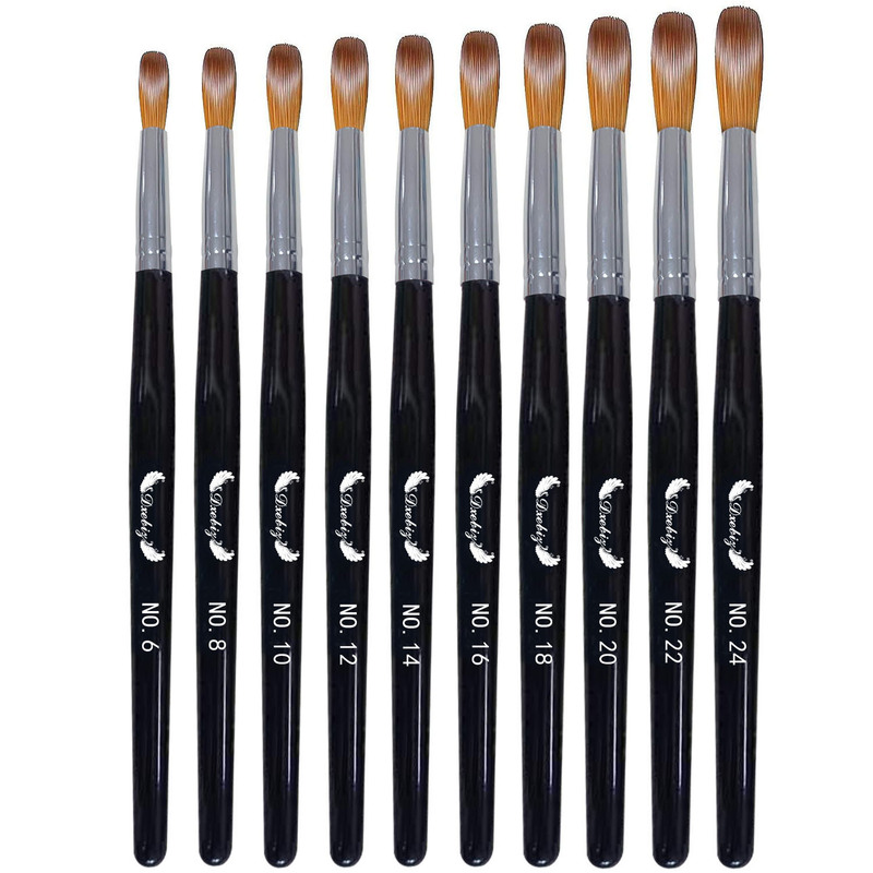 Cross-border Amazon nail pen Black Rod round head crystal pen acrylic nail brush acrylic powder brush Cross-border Amazon nail pen Black Rod round head crystal pen acrylic nail brush acrylic powder brush