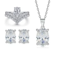 Ring TL-495 + Ear Stud TLED121 + Necklace TLXL152