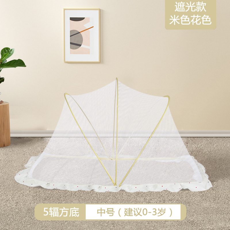 Bebé mosquitera anti-mosquito cubierta de la cama de bebé cubierta completa universal anti-caída de la cubierta de los niños plegable