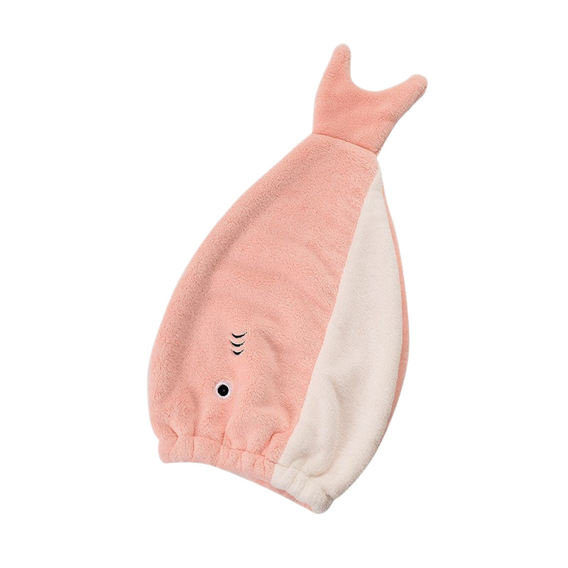 Toalha turbante para secar cabelo em microfibra forma peixe_voghion.com