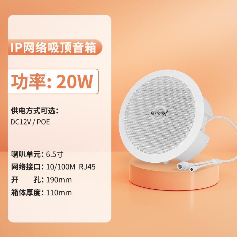 QIASHENG IP ネットワークサウンドコラム景勝地キャンパス天井スピーカースマートリモートスピーカー 4G クラウド放送システム|undefined