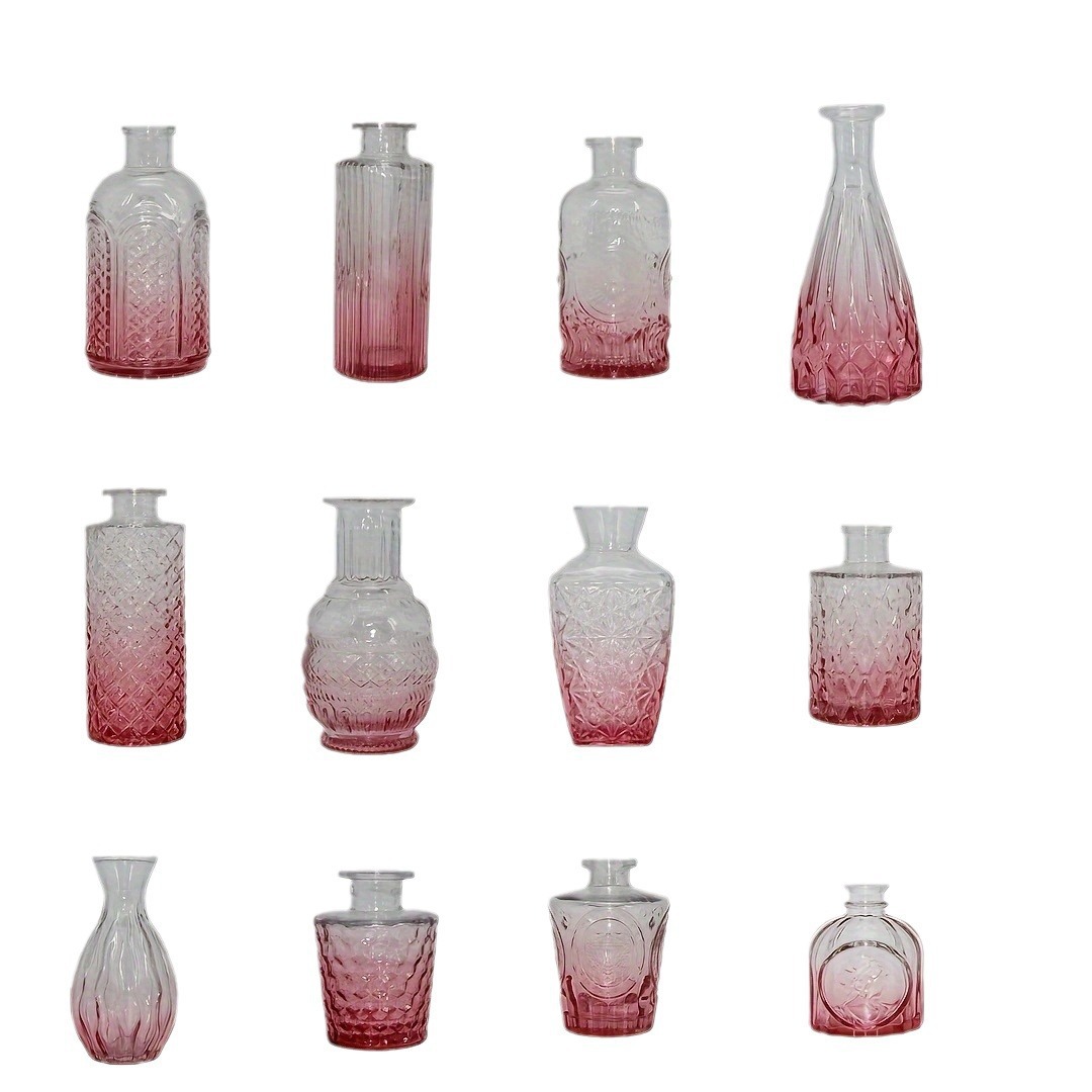 China al por mayor vintage madrid mesa de flores de vidrio fresco seco enchufado pequeño adornos frescos