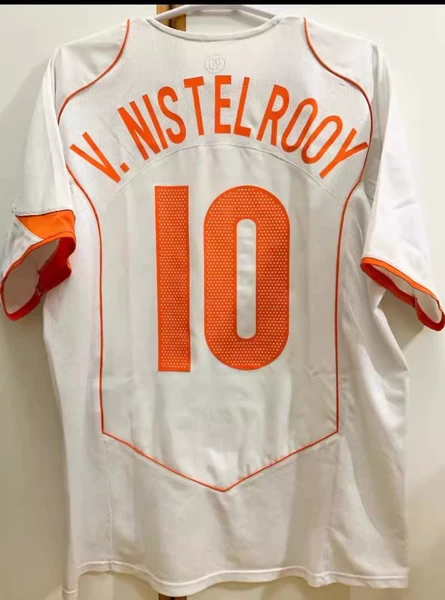 2004 Netherlands away game customized No. 10 star