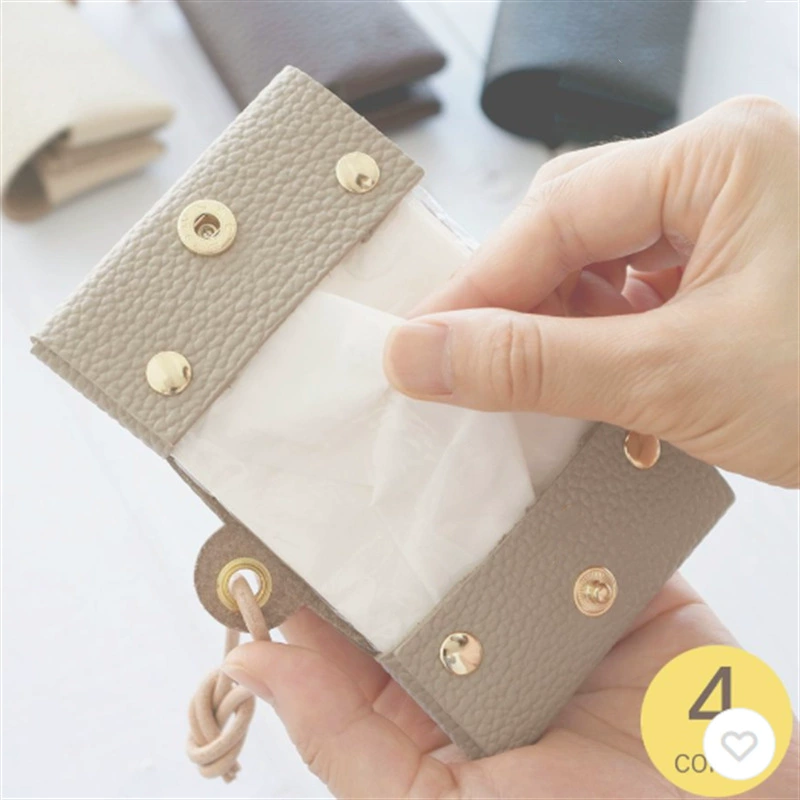 Складная коробка для хранения кожаных бумажных полотенец в японском стиле складная коробка для хранения бумажных полотенец карманная сумка для хранения бумажных полотенец