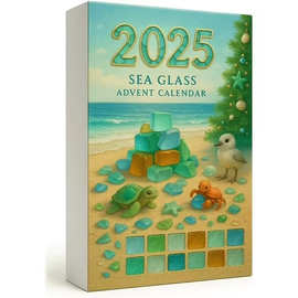 跨境FlareFable Sea Glass Christmas Advent Calendar海玻璃盲盒