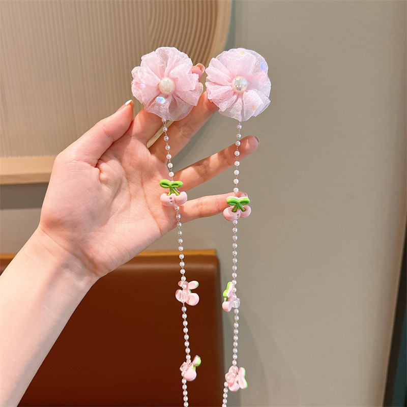 Super inmortal mariposa clip de cabello para niños trenzados clip de cabello para niñas publicas suecas joyas de cadena trenzada para niñas