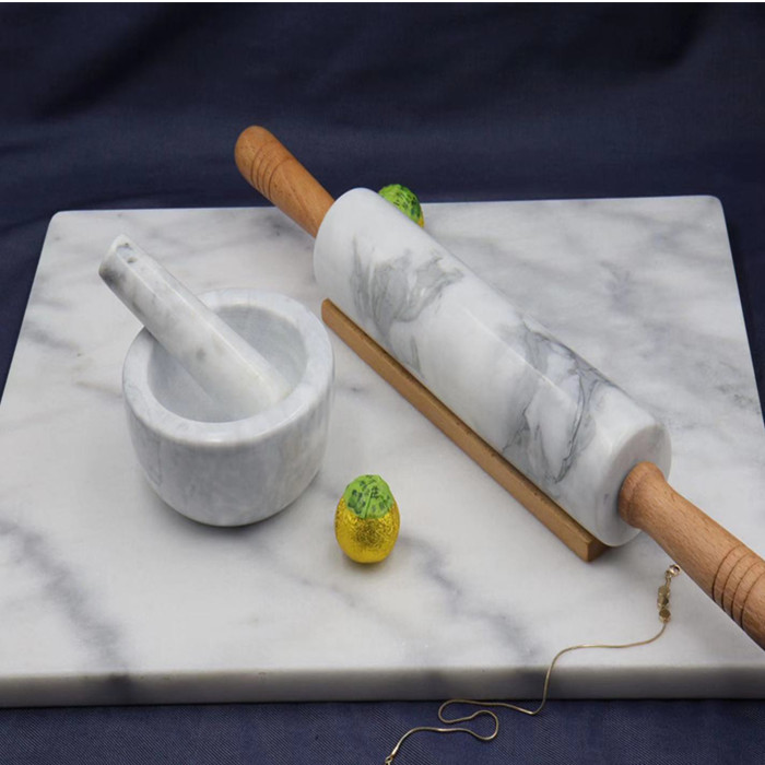 Haosheng mármol Rolling pin tamaño hogar comercial crujiente caminar martillo pastel hornear herramienta traje nuevo recomendar