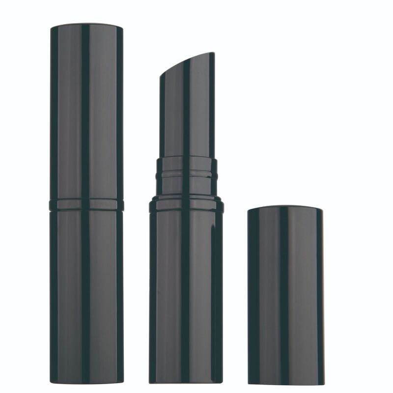 Round Black Lipstick Empty Tube Lipstick Empty Tube Lightweight Simple Convenient Lipstick Plastic Lipstick Shell Packaging Material