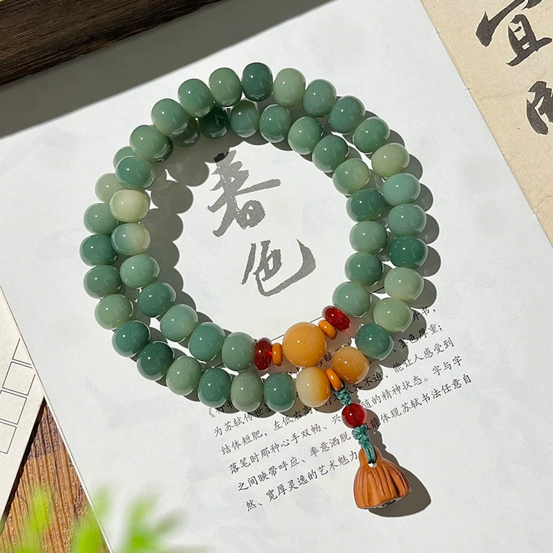 Organic handheld Bodhi rosary walnut