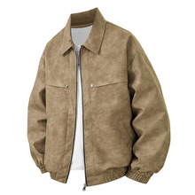 长袖夹克男士春秋款潮牌帅气美式宽松秋季休闲百搭翻领外套