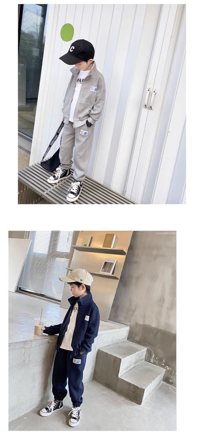 kids'clothing Big children stylish handsome casual loose set of two sets of tide_voghion.com