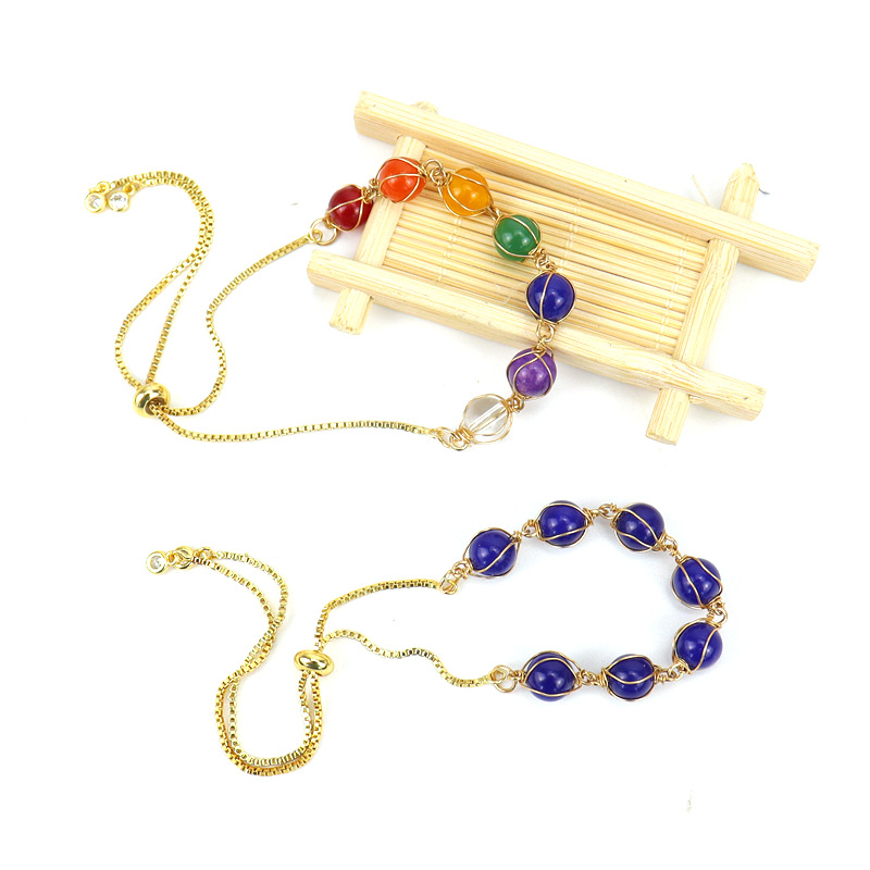 Fashion Geometric Alloy natural stone Plating Bracelets 1 Piece