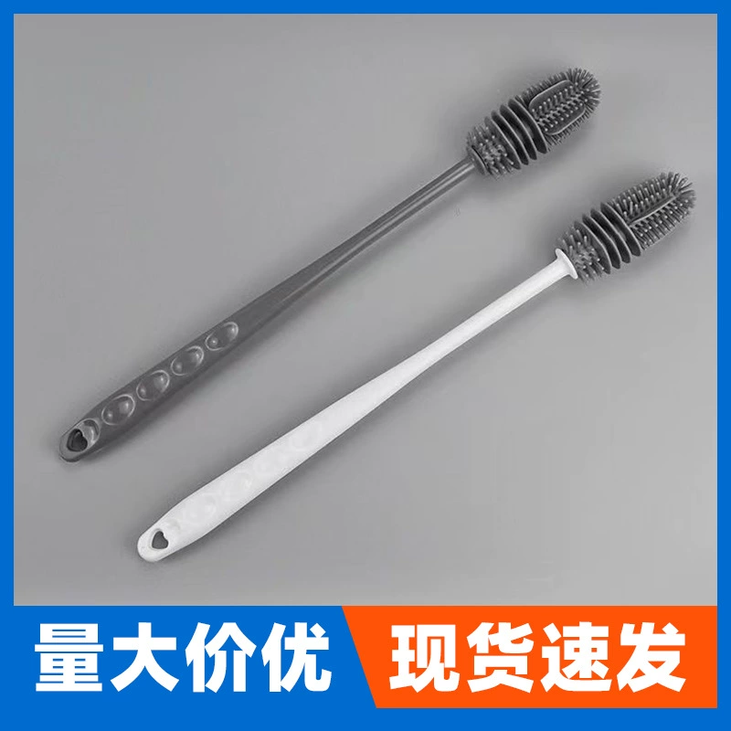 В наличии длинная ручка Силиконовая щетка для чашек чашка Бытовая щетка без мертвого угла силиконовая щетка для бутылочек с молоком Крышка для очистки бутылочки для кормления