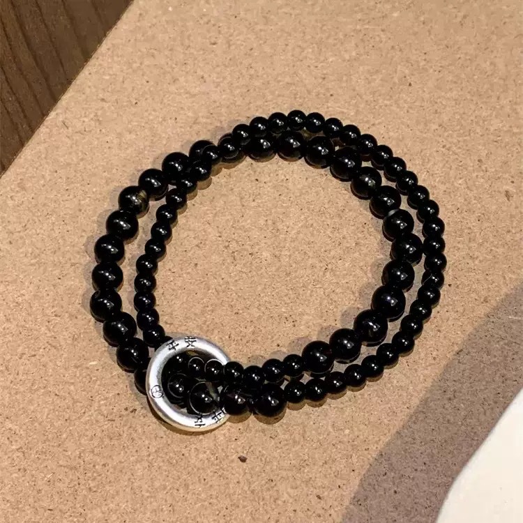 Pulseras de doble capa, pulseras ligeras y lujosas de alta calidad, pulseras de transferencia de sentimiento de cumpleaños para hombres, parejas nuevas