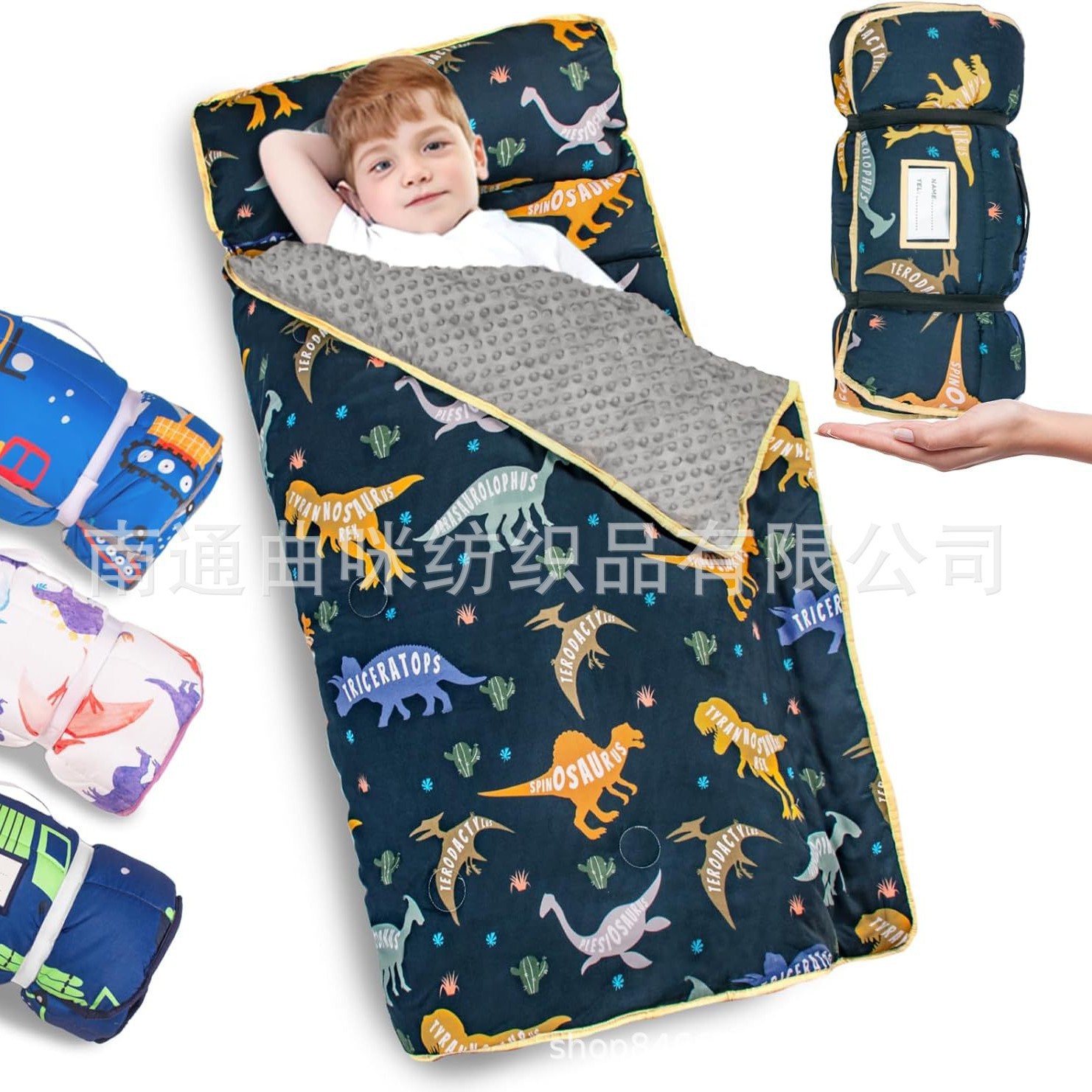 亚马逊爆款儿童午睡盖毯幼儿园午睡袋一体便携式收纳旅行儿童睡袋