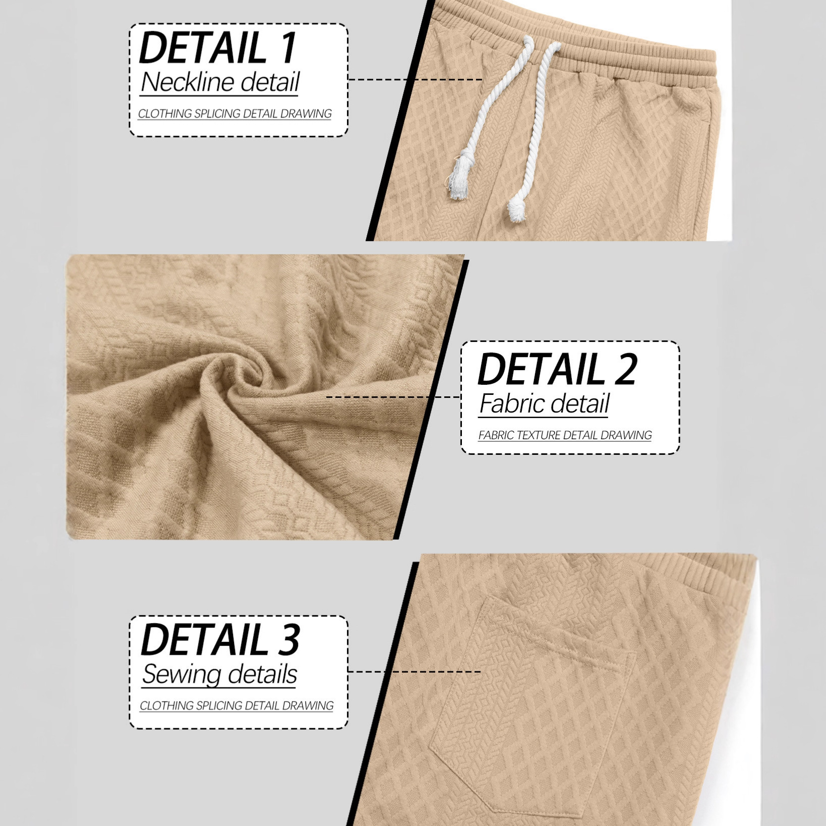 Nuevo nuevo estilo europeo y americano transfronterizo amazon hombre tela jacquard pantalones deportivos casuales callejera moda universal