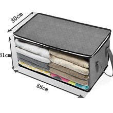 亚马逊热售棉被收纳袋衣服防尘储物袋加厚可视透气防潮无纺布袋