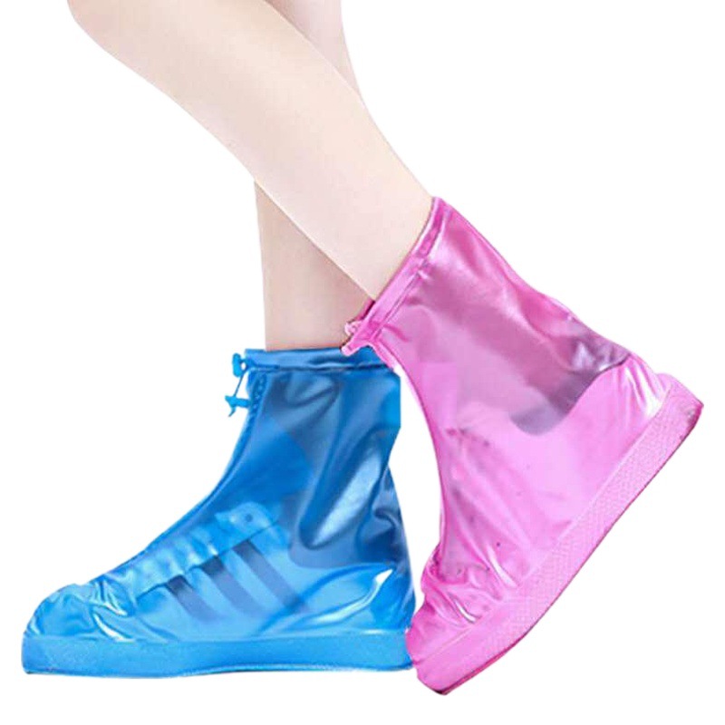 Rain Shoe Cover Non-slip Waterproof Rain Shoe Cover Silicone pvc Rainproof Thickened Rain Boots Cover Rainy Day Outdoor Rain Shoe Cover Water Shoes