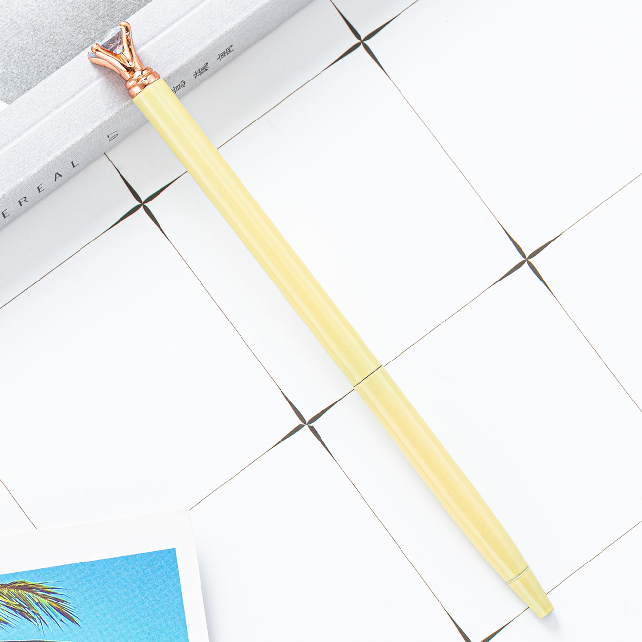 Gradiente creativo color pequeño diamante bolígrafo venta al por mayor Oficina papelería regalo publicidad pluma Impresión logotipo diamante pluma