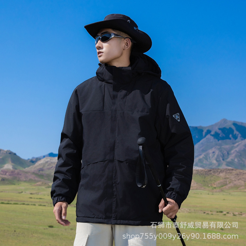 Suministro de fábrica nueva chaqueta de calefacción inteligente chaqueta de calefacción eléctrica de cuatro zonas de tres controles al aire libre de invierno