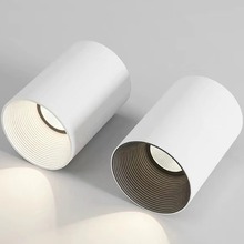 明装防眩筒灯COB外壳套件 无主灯明装射灯 大台阶防炫免开孔射灯