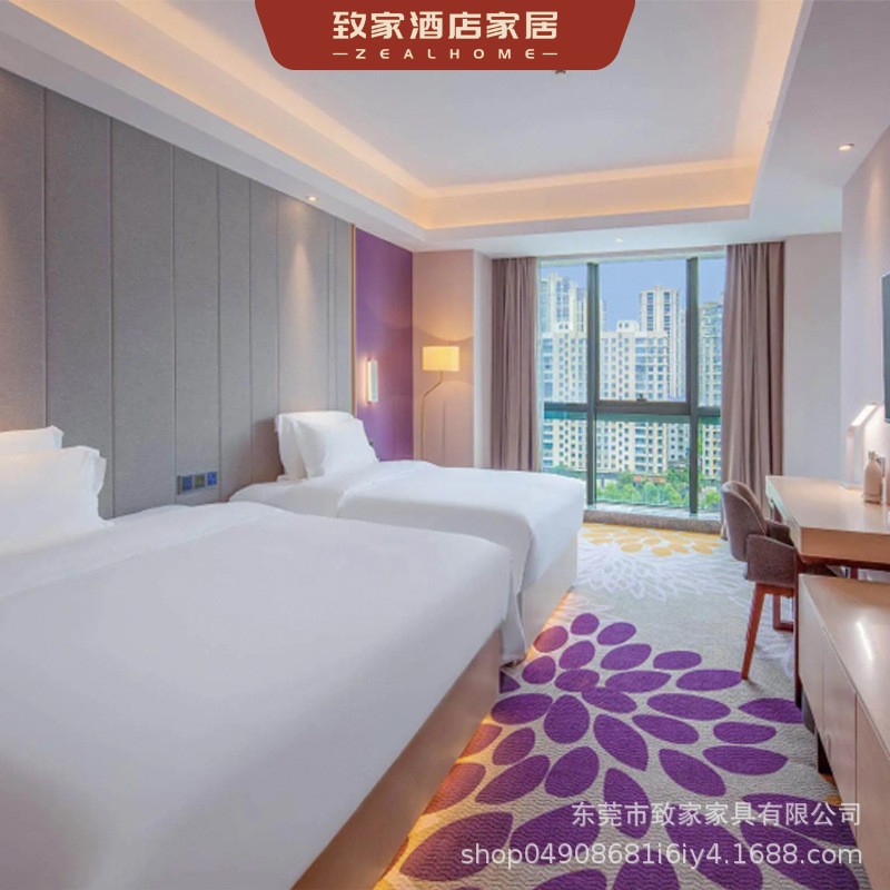 Hotel Apartment Furniture Full Set Custom Guest Room Big Bed Standard Guest Room Hotel Homestay Whole House Design and Production Source Manufacturer