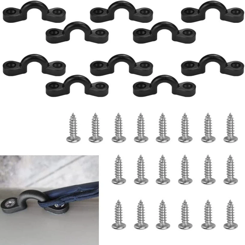 Трансграничная эластичная Пряжка для веревки на байдарках с винтовой фиксирующей пряжкой на палубе C-образная Пряжка Горбовая Пряжка Аксессуары для каноэ