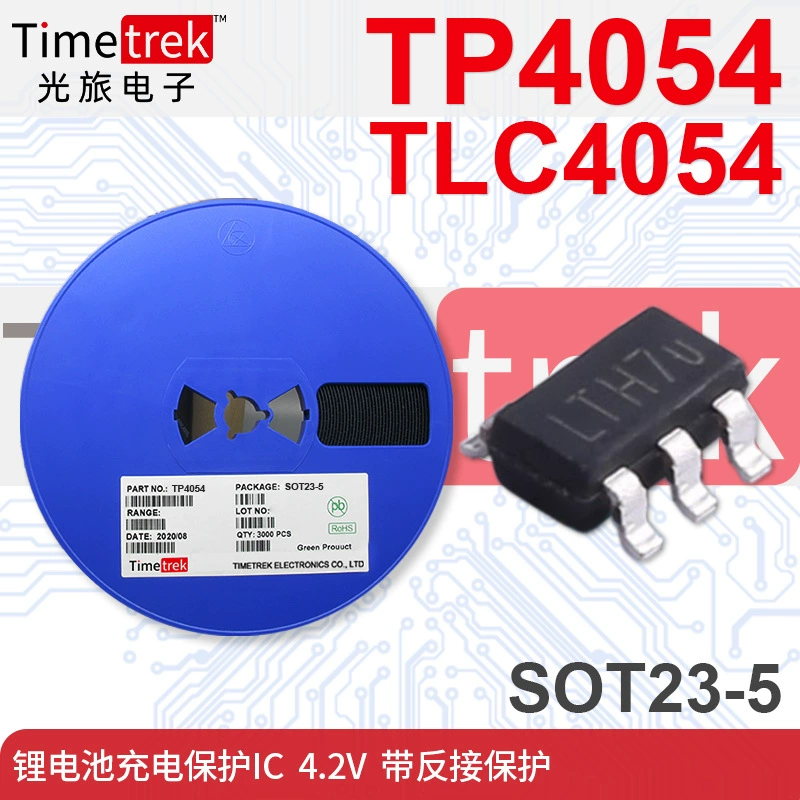 Микросхема защиты заряда литиевых аккумуляторов TP4054 TC4054 LTC4054 LTH7 SOT-23-5 4.2В