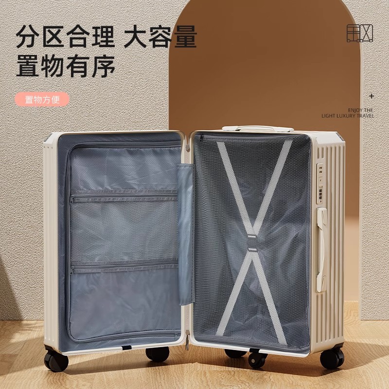 Maleta, maleta con ruedas para mujer, resistente y duradera, estudiante masculino 32, gran capacidad, gran tamaño, contraseña, rueda universal de embarque de viaje