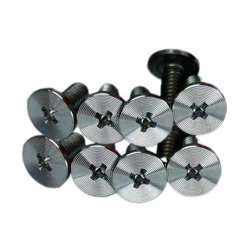 Source Factory Wholesale CD Pattern Screws 304 Micro Stainless Steel Countersunk Head Fine Large Flat Head Plum Blossom Slot Machine Screws