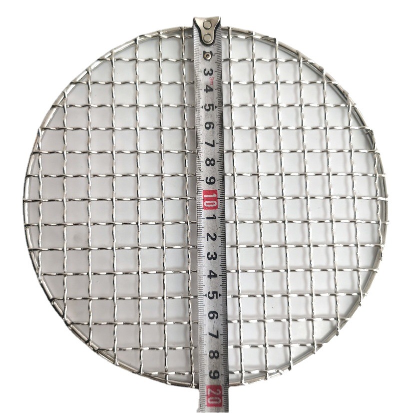 [Venta caliente] 304 de acero inoxidable barbacoa neta Redonda al aire libre barbacoa de alta temperatura resistente Japonés Coreano barbacoa Neto Al Por Mayor