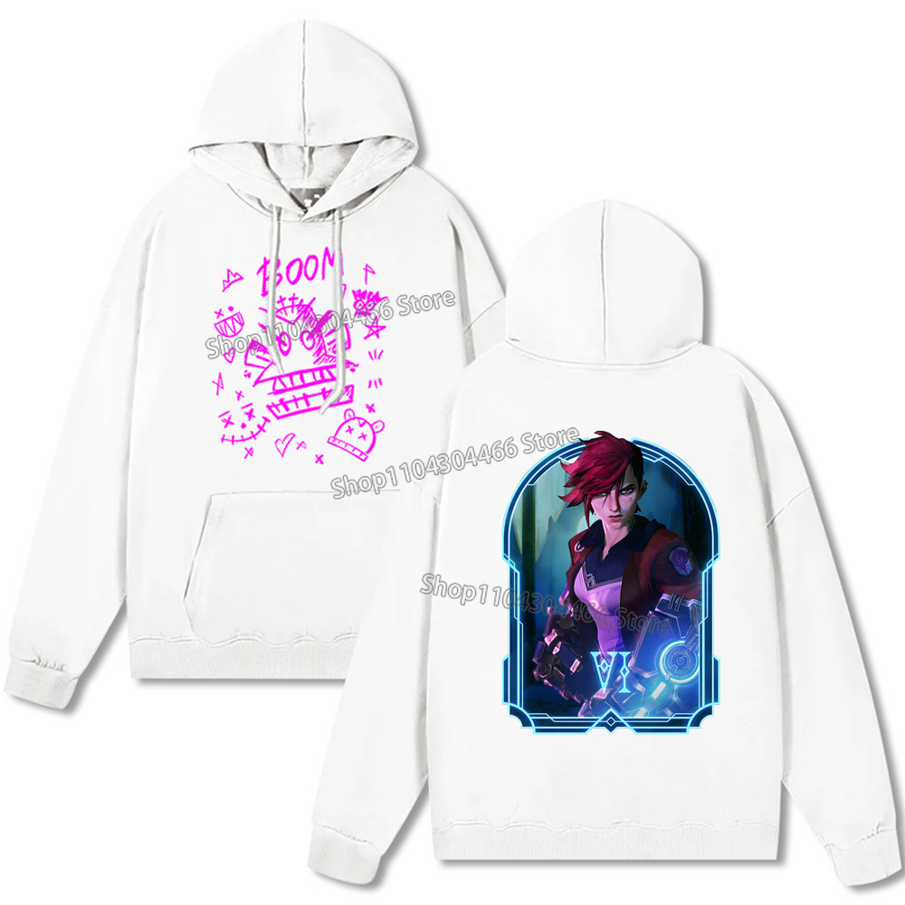 Arcane Hoodie Y2k Clothes Jinx Arcane Pullover for Men/women