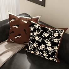 新中式沙发客厅抱枕复古靠背垫腰枕飘窗装饰摆件卧室床头床上靠枕