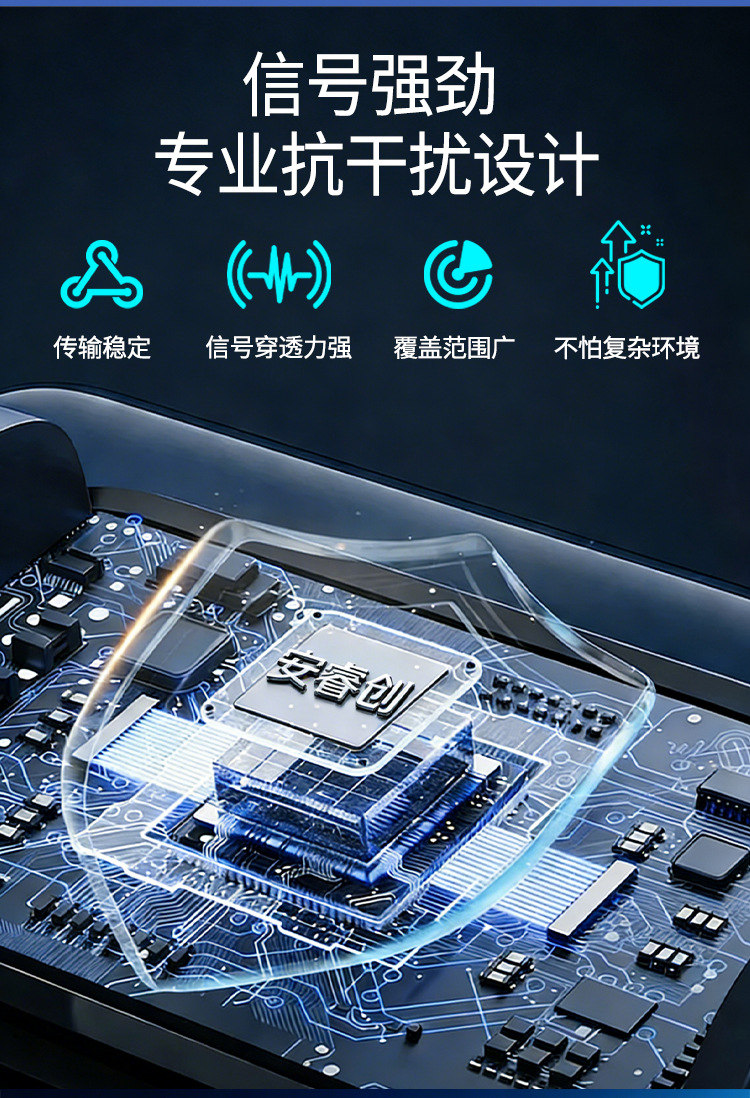 Anruichuang Truck Trailer Tire Pressure Monitor with Internal and External High-Precision Large Screen, 2026 New Model, Dedicated for 14 to 22 Wheels