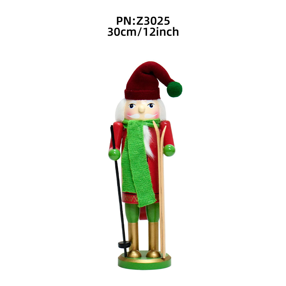 Z3025 Caperucita Roja Bufanda Verde Papá Noel Trineo Snowboard