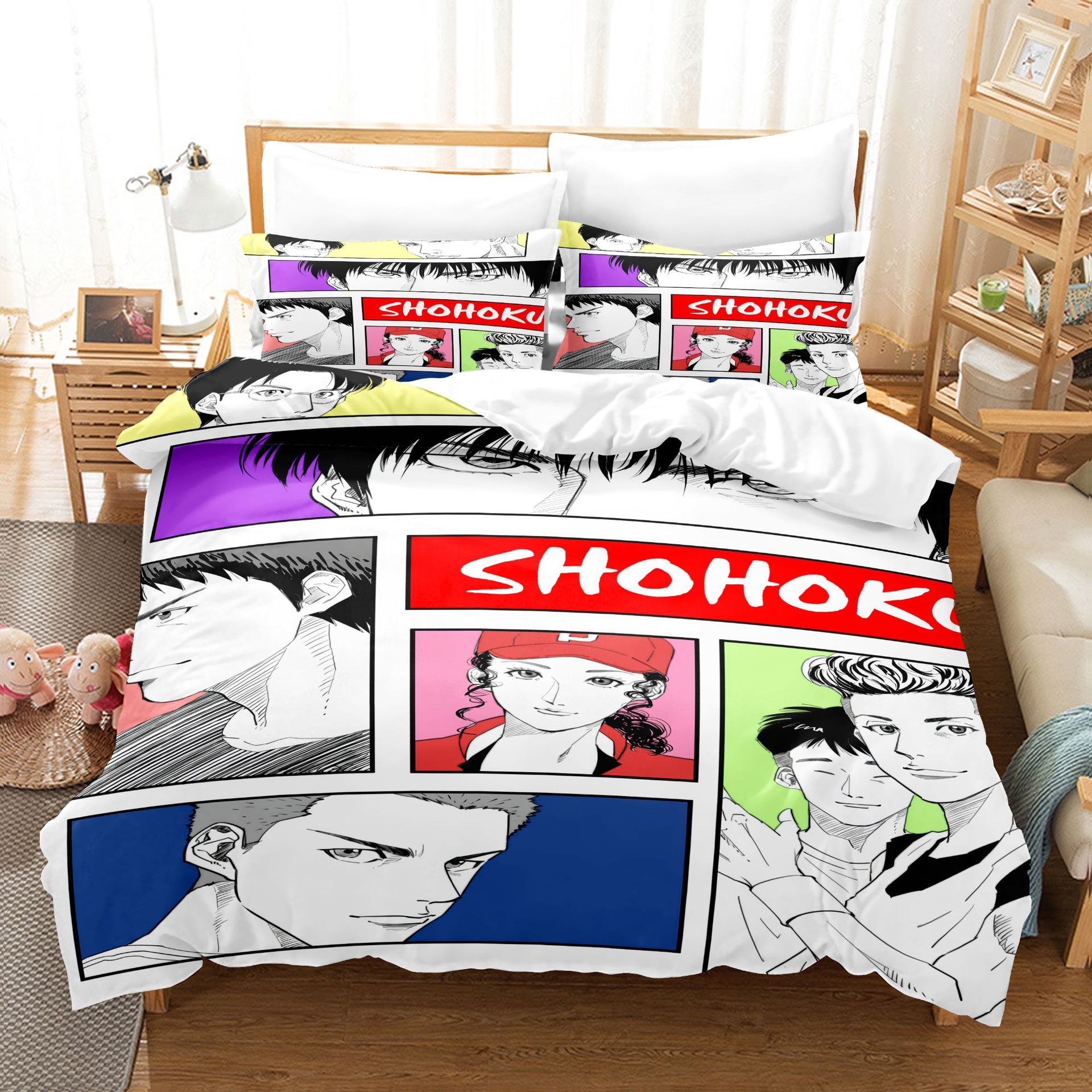 Three dimensional duvet cover with down